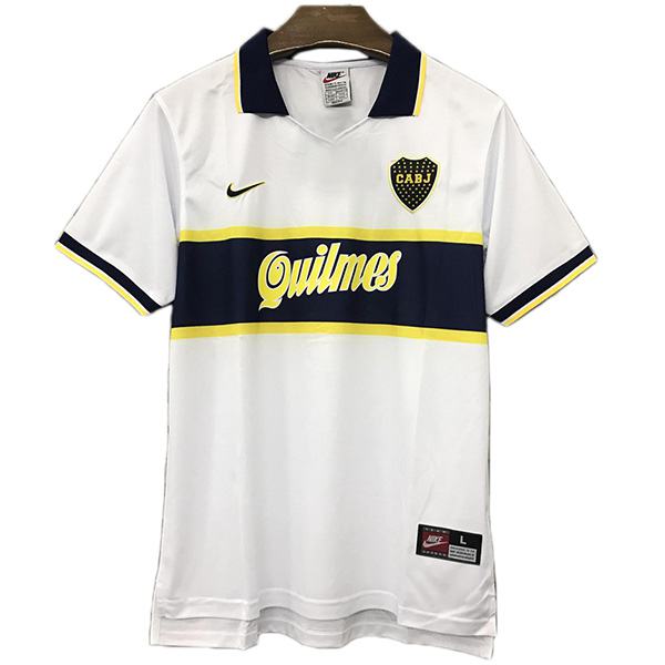 Boca away retro edition jersey sportwear maillot match men's 2ed soccer shirt football sport t-shirt 1997-1998